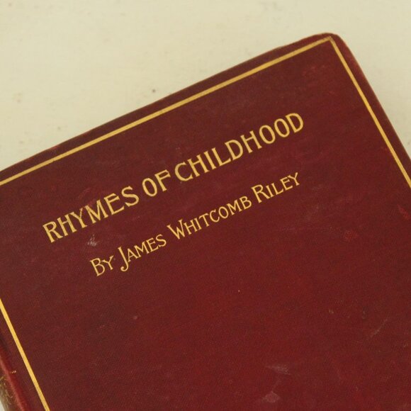Vintage Antique 1890s Book, "Rhymes of Childhood" by James Whitcomb Riley, Bowen - Picture 2 of 10